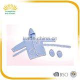 2Pcs Comfortable Baby Bathrobe With Slippers thumbnail-5