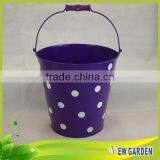 OEM Cheap Useful Barrel Shape Decorative Metal Hanging Basket Planters thumbnail-3