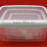 3PC Airtight Plastic Food Bowl Container Set