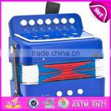 Most Popular Children Gift Toy Wooden Musical Piano Accordion for Sale W07K006B thumbnail-3