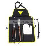 BQ-0006 / 3 Pcs BBQ Tools With Apron / Bbq Product thumbnail-1