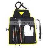 BQ-0006 / 3 pcs BBQ tools with apron / bbq product