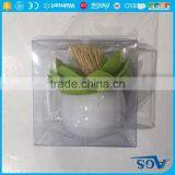 Promotional Lotus Design Plastic Toothpick Holder thumbnail-6