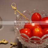 Natural Flat Bamboo Fruit Skewer for Food,salad ,meat With Smooth Color Surface thumbnail-1