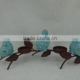 Novelty Ceramic Bird With Rusty Metal Trunk thumbnail-2