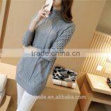 Wool Sweater Design for Girl White Cotton Pullover Sweater Women thumbnail-4
