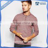 OEM custom heather color t-shirt polo cotton longsleeve fashion men polo-shirts