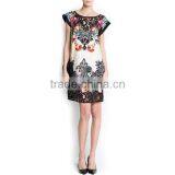 HD-D105 2014 Hot Design Elegant Women Lace Floral Dress/casual Ladies Dress thumbnail-1
