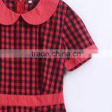 Summer Fancy Patterns Girls School Uniform Plaid Dress thumbnail-4
