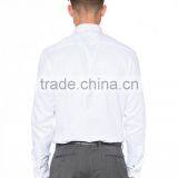2015 Fashionable Plain White Office Business Men Shirt thumbnail-2