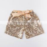 Wholesale Plain Baby Clothing Summer Girls Hot Shorts Elastic Waist Baby Sequin Shorts thumbnail-3