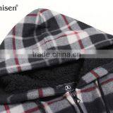 Hot Sale Stock Wholesale Warm Plaids Men Polar Fleece Vest thumbnail-3