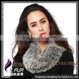 CX-B-76F 2016 Fashion Scarf Rex Rabbit Fur Snood Knitted Poncho And Shawl thumbnail-1