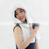 CX-C-242G New Design Earflap Fashion Rex Rabbit Fur Hats and Caps thumbnail-6