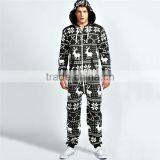 PA0007A All Over Reindeer Printed Xxxl Onesie for Men thumbnail-1
