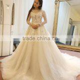 Custom Made White See Through Women Wedding Dress Empire Vintage Floor Length Princess Party Dress YDYS15B0201 thumbnail-3