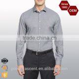 2016 OEM Latest Design Trim Fit Non-iron Microcheck Formal Long Shirt Man thumbnail-1