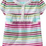 INFANT GIRLS STRIPED TOP WITH PLACKET OPEN thumbnail-1