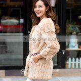 Women's Coats Colorful Real Fur Coat Female Luxury Rabbit Fur Winter Jacket Women New Arrival Overcoat thumbnail-4