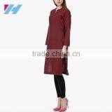 Ladies Fashion Clothing Apparel Cotton Kurta Neck Designs thumbnail-2