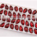 Red Teardrop Sew on Crystal Stones,sew on Crystal Strass,sew on Rhinestones thumbnail-4