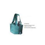 Customized Silkscreen Printing Recycled Non Woven Wine Bags for Gifts 4 Bottle thumbnail-1