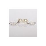 Fashion Jewelry,925 Silver Freshwater Pearl Earrings