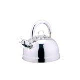 whistling kettle with hollow stainless steel handle