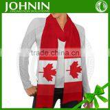 High Quality Printing Promotional Canada Flag Scarf thumbnail-1