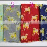 2015 Tie Dye Pom Pom Infinity Scarf Fashion Leopard Scarf Lady Scarf thumbnail-2