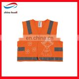 children safety vest/childrens reflective safety vest/orange safety vest for children