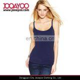 New Womens Navy Basic Adjustable Spaghetti Strap Tank Top thumbnail-1