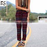 2015 Latest European Fashion Floral Printed Straight-leg Pants Beach Leisure Women Pants thumbnail-1