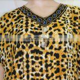 Wholesale Beaded Abaya Animal Skin Flower Kaftans thumbnail-2