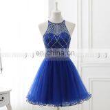 Wholesale Two-Piece Royal Blue Tulle Short Cocktail Dress Cocktail Dresses LX337 thumbnail-4