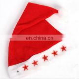 2016 Hottest New Arrival Led Electronic Christmas Star Christmas Hats Santas Cap For Party