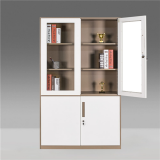 Steel Rectangle File Locker Cabinet Glass Front Storage Cabinet thumbnail-4