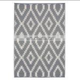 Indoor Plastic Rug DUBLIN GREY WHITE Waterproof Modern Mat thumbnail-1
