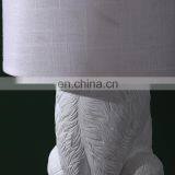 Unique Rabbit Shape Resin Base Customised Desk Light Animal Small White Vintage Home Lamps for Table thumbnail-4