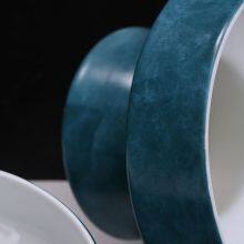 Chinese Hand Made Jingdezhen Blue Fruit Dessert Ceramic Tray Decoration Art For Home thumbnail-4