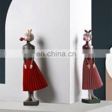 Nordic Style Girl Decoration Skirt Girl TV Cabinet Decoration thumbnail-5