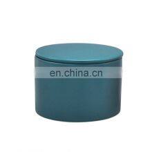 Custom Clay Luxury White, Matte Candle Jar Empty Ceramic Candle Vessel With Lid/ thumbnail-1