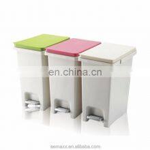 Square Kitchen Plastic Foot Step Pedal Waste Bin pp Pedal Bin Cheap Price Kitchen Waste Bin thumbnail-1