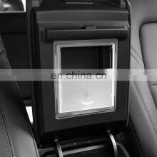 Built-in Hidden Storage Box Abs Transparent Armrest Box Covers Accessories For Tesla Model Y thumbnail-2