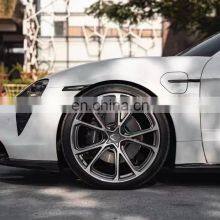 Runde Carbon Fiber Material For Porsche Taycan Techart Style Body Kit Front Lip Rear Lip Side Skirt Spoiler Side Mirror Shell thumbnail-4