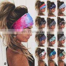 Tie Dye Cycling Yoga Sport Sweat Headband Women Sweatband For Men Women Yoga Hair Bands Head Sweat Bands Sports Safety thumbnail-3