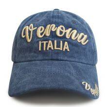 Caps Factory Custom 6 Panel Stone Washed Dad Cap Cotton Vintage Baseball Hat Custom Embroidery Logo Texas Sports Caps thumbnail-3