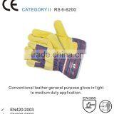 RS SAFETY Hand Gloves for Construction Work in Pig Split Leather Cheap Work Gloves thumbnail-1