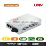 Promotion 10/100M 2-Port Single Fiber Single Mode optical Media Converter with SC Fiber Port