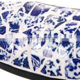 Home Decor Quartz Analog Chinese Blue and White Porcelain Wall Clock thumbnail-4